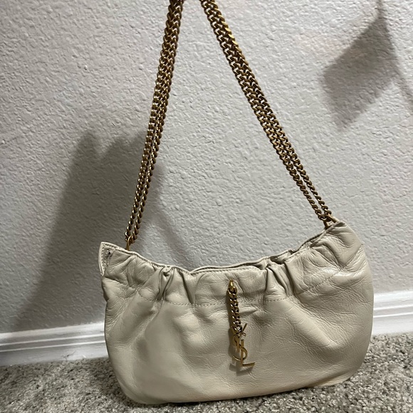 Yves Saint Laurent Handbags - Saint Laurent Pac Pac YSL Ruched Should Bag